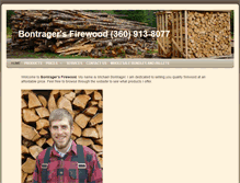 Tablet Screenshot of bontragersfirewood.com